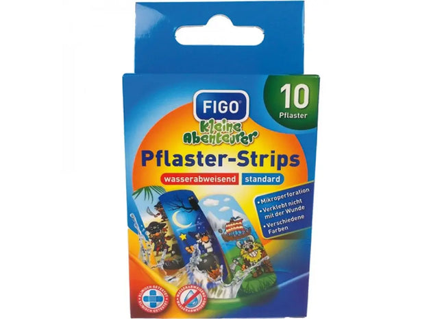 Klebeverbände für Kinder 'Kleine Abenteurer', 10 bunte Pflasterstreifen TK Gruppe® Grosshandel 