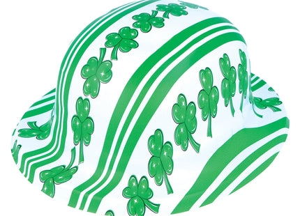 Kleeblatt Bowlerhut Aus Kunststoff Für Erwachsene - St. Patrick'S Day Kostümzubehör TK Gruppe® Grosshandel 