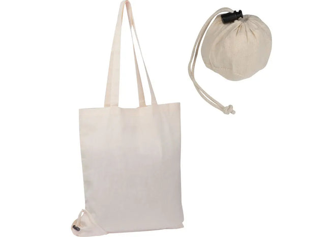 Kleholm Weiße Verwandlungs-Baumwolltasche, Flexibel & Praktisch TK Gruppe® Grosshandel 