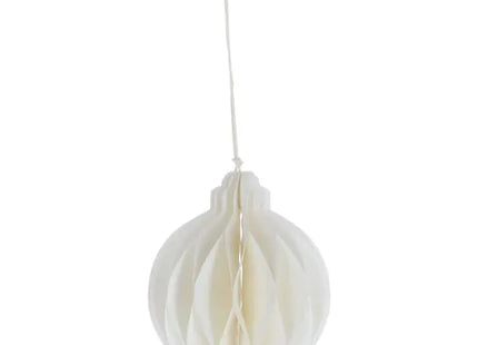 Kleine Cremefarbene Honeycomb Hängekugel, Höhe 10cm TK Gruppe® Grosshandel 