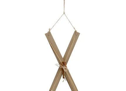 Kleine Deko-Skier zum Aufhängen, Höhe 40cm - Charmante Alpenwanddekoration TK Gruppe® Grosshandel 