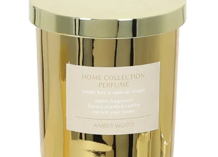Kleine Duftkerze Amber Wood in Gold, Höhe ca. 10cm - Exquisites Aroma TK Gruppe® Grosshandel 