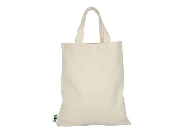 Kleine Fairtrade-Baumwolltasche, Einkaufstasche, Naturfarben TK Gruppe® Grosshandel 