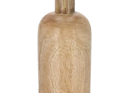 Kleine Gerade Mangoholz-Vase, 22cm - Elegantes Dekorationsstück für Zuhause TK Gruppe® Grosshandel 