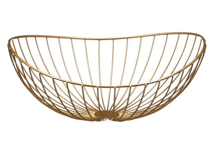 Kleine Goldene Deko-Schale 'Wave', Ca. 31x28cm - Elegantes Tisch-Accessoire TK Gruppe® Grosshandel 