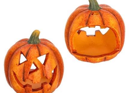 Kleine Kürbis-Kerzenhalter, Entwurf 1, S, ca. 8cmH - Herbstliche Stimmung im Handumdrehen TK Gruppe® Grosshandel 