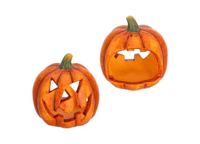 Kleine Kürbis-Kerzenhalter, Entwurf 1, S, ca. 8cmH - Herbstliche Stimmung im Handumdrehen TK Gruppe® Grosshandel 