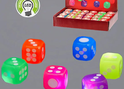 Kleine LED Blöcke, 6er-Pack, ca. 3,5cm - Dekorative Beleuchtungszubehör TK Gruppe® Grosshandel 