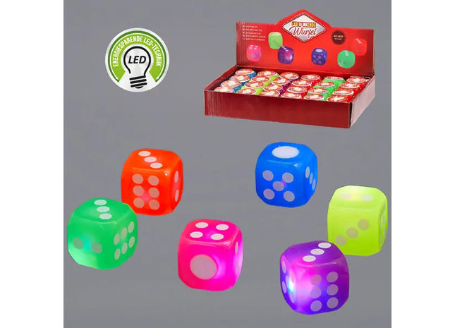 Kleine LED Blöcke, 6er-Pack, ca. 3,5cm - Dekorative Beleuchtungszubehör TK Gruppe® Grosshandel 