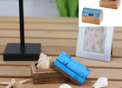 Kleine Maritime Schatzkiste, Nautisches Design, 8cm Breit TK Gruppe® Grosshandel 