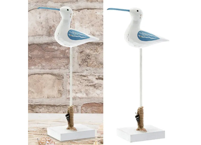 Kleine Möwe auf Standfuß - ca. 29cm Hoch, Maritime Dekoration TK Gruppe® Grosshandel 