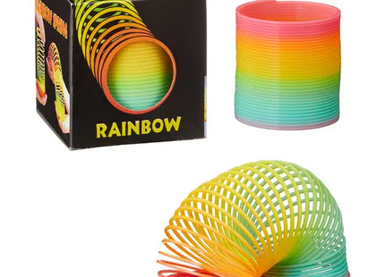 Kleine Regenbogen-Spirale, Deko-Element, ca. 7cm Durchmesser TK Gruppe® Grosshandel 