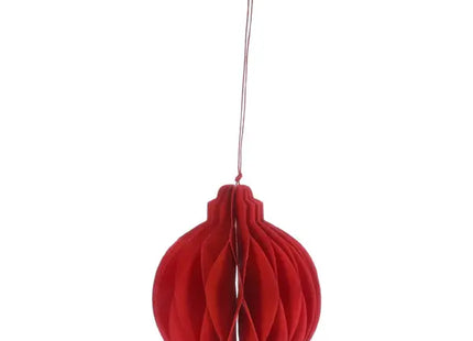 Kleine Rote Honeycomb Hängekugel, Durchmesser 10cm TK Gruppe® Grosshandel 