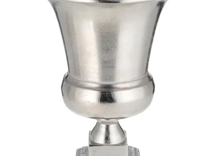 Kleine Silberne Amphore - Dekoratives Element, Höhe ca. 30cm TK Gruppe® Grosshandel 