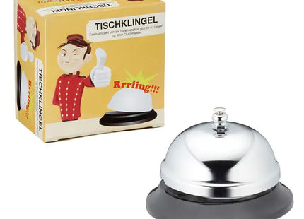 Kleine Tischklingel, 8,5cm - Stilvolles Signal für Gastronomie & Büro TK Gruppe® Grosshandel 
