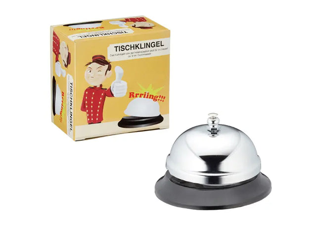 Kleine Tischklingel, 8,5cm - Stilvolles Signal für Gastronomie & Büro TK Gruppe® Grosshandel 