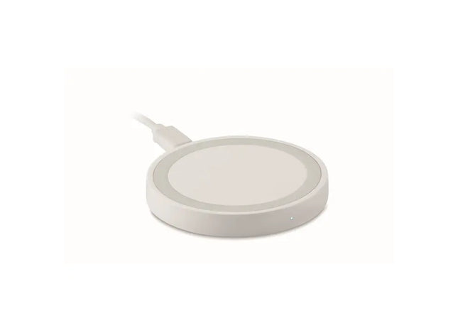 Kleine drahtlose Ladegerät WIRELESS PLATO + - Weiß TK Gruppe® Grosshandel 