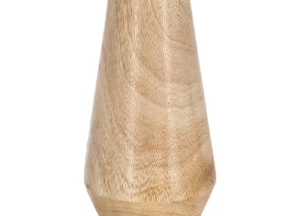 Kleine konische Mangoholz-Vase, ca. 19cm - Stilvolles Tischdekor TK Gruppe® Grosshandel 