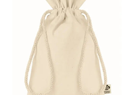 Kleiner Beutel aus Bio-Baumwolle AMBER SMALL - beige, praktisch und umweltfreundlich TK Gruppe® Grosshandel 