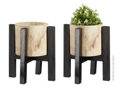 Kleiner Blumentopf mit Ständer - 36cm Hoher Dekorativer Pflanztopf für Zuhause und Garten TK Gruppe® Grosshandel 