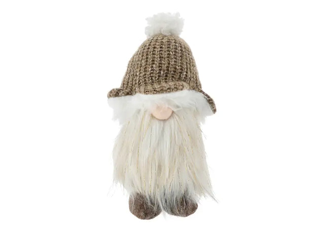 Kleiner Brauner Gartenwichtel - Niedliche Erdige Deko, 28 cm Hoch TK Gruppe® Grosshandel 