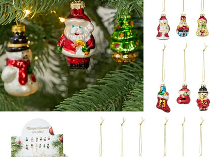 Kleiner Christbaumschmuck Xmas, 12er-Set, ca. 5 cm TK Gruppe® Grosshandel 