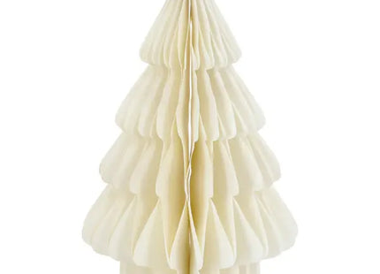 Kleiner Creme Honeycomb Tannenbaum, Freistehend, 20cm TK Gruppe® Grosshandel 