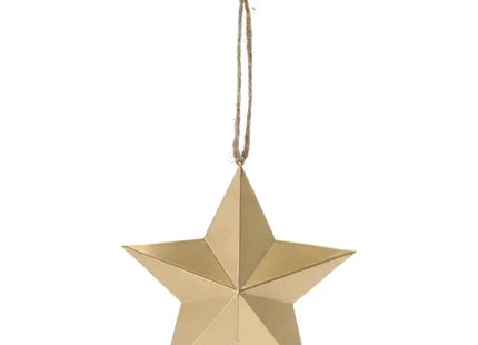 Kleiner Goldener Sternanhänger, Durchmesser ca. 13cm - Eleganter Weihnachtsschmuck TK Gruppe® Grosshandel 