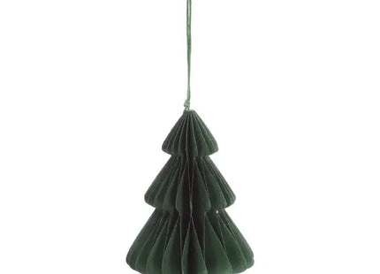 Kleiner Grüner Honeycomb Tannenbaum-Hänger, 10cm TK Gruppe® Grosshandel 