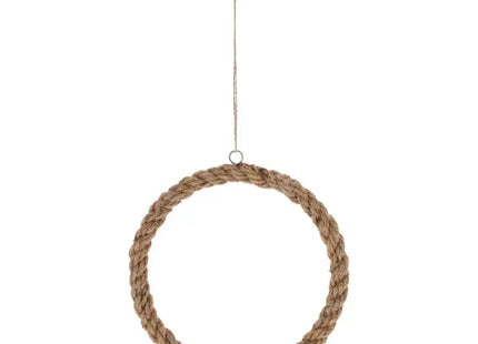 Kleiner Hängekranz aus Jute, Umweltfreundlich, Durchmesser 20 cm TK Gruppe® Grosshandel 