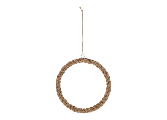 Kleiner Hängekranz aus Jute, Umweltfreundlich, Durchmesser 20 cm TK Gruppe® Grosshandel 