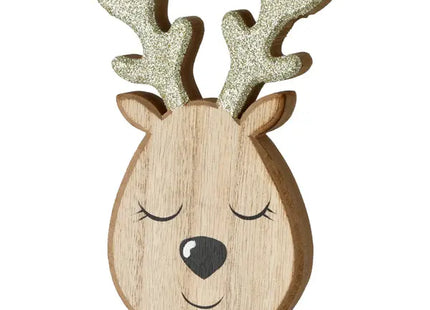 Kleiner Hirschkopf zur Wanddekoration, Höhe ca. 15cm - Stilvolles Naturmotiv TK Gruppe® Grosshandel 