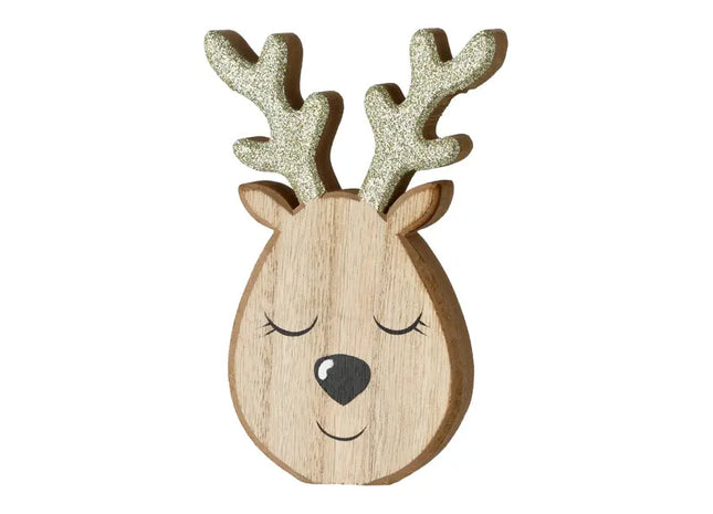 Kleiner Hirschkopf zur Wanddekoration, Höhe ca. 15cm - Stilvolles Naturmotiv TK Gruppe® Grosshandel 