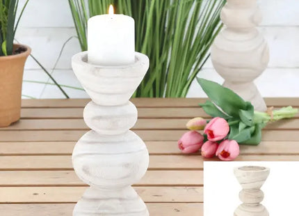 Kleiner Kerzenhalter, Design 2, 22 cm Hoch - Modernes Dekor-Element TK Gruppe® Grosshandel 