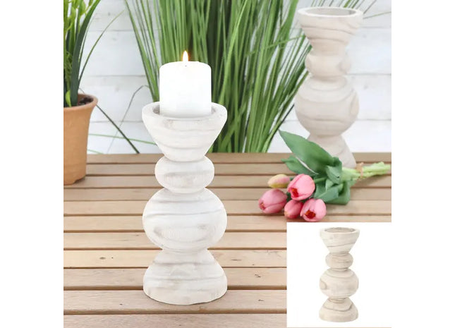 Kleiner Kerzenhalter, Design 2, 22 cm Hoch - Modernes Dekor-Element TK Gruppe® Grosshandel 