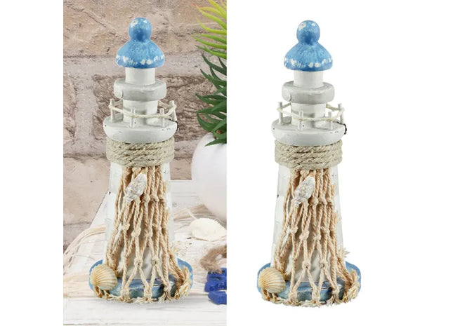Kleiner Leuchtturm, ca. 12,5 cm – Miniatur Küstendekor TK Gruppe® Grosshandel 