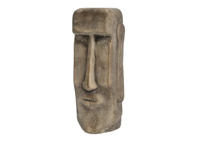 Kleiner Moai-Kopf in Gold, Dekorative Skulptur, 26 cm Höhe TK Gruppe® Grosshandel 