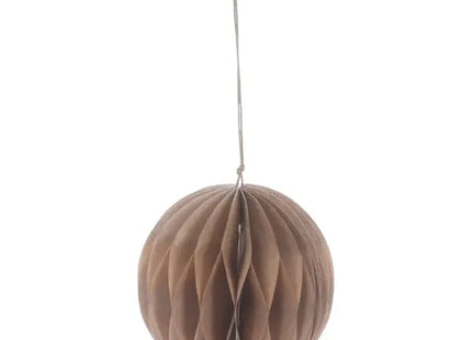 Kleiner Naturfarbener Waben-Dekoanhänger, Rund, 8cm Durchmesser TK Gruppe® Grosshandel 