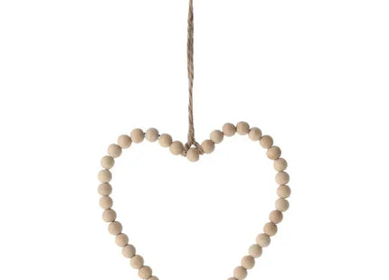 Kleiner Perlenherz Hänger, Dekoratives Herzornament, 12cm TK Gruppe® Grosshandel 