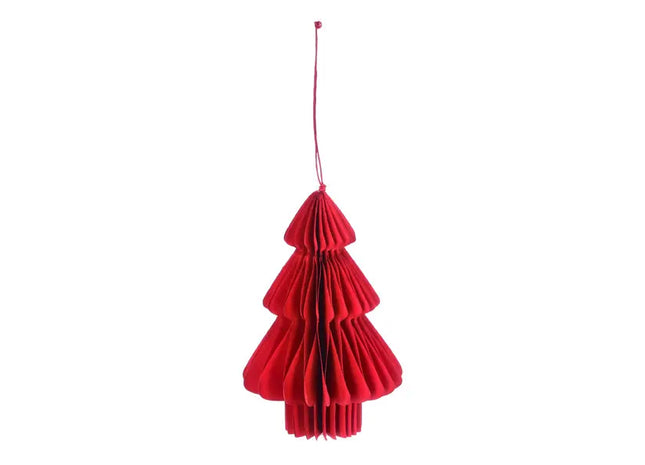 Kleiner Roter Honeycomb Weihnachtsbaum-Anhänger, 10cm TK Gruppe® Grosshandel 