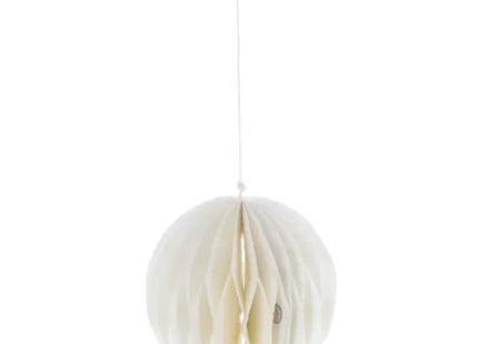 Kleiner Runder Waben-Dekoanhänger in Creme, Durchmesser 8cm TK Gruppe® Grosshandel 