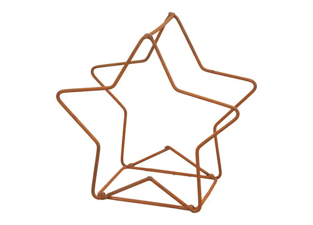 Kleiner Rustikaler Standstern, Rost-Optik, Durchmesser 15cm TK Gruppe® Grosshandel 