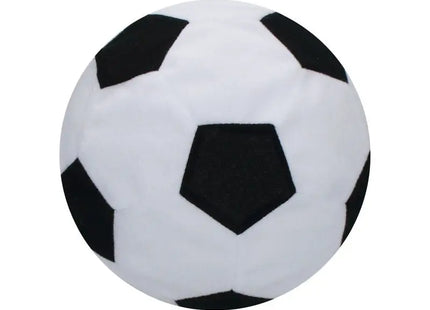 Kleiner Soft-Touch Spielball in Weiß-Schwarz - Ideal für Kinder und Training TK Gruppe® Grosshandel 