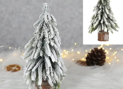 Kleiner Wintertannenbaum, Festliche Miniatur-Deko, Ca. 27cm Hoch TK Gruppe® Grosshandel 