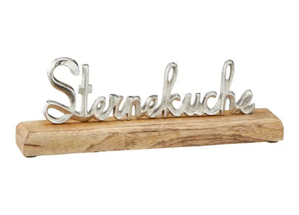 Kleiner 'Sterneküche' Schriftzug auf Standfuß – Elegante Küchendeko, 10cm Höhe TK Gruppe® Grosshandel 
