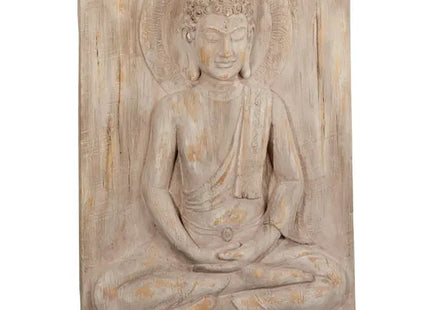 Kleines Buddha Wandbild, Design 2, Ca. 45x58x8,5cm - Friedvolle Wanddeko TK Gruppe® Grosshandel 