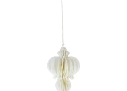 Kleines Creme-Farbenes Honeycomb Hängedekor, Elegantes Ornament, 11cm TK Gruppe® Grosshandel 