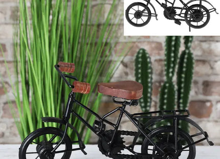 Kleines Fahrradmodell, Schwarz, Modernes Design, ca. 29x18cm TK Gruppe® Grosshandel 
