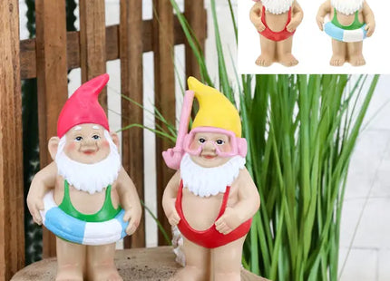 Kleines Gartenzwerg-Doppelset, 2 Stück, Höhe 19cm TK Gruppe® Grosshandel 