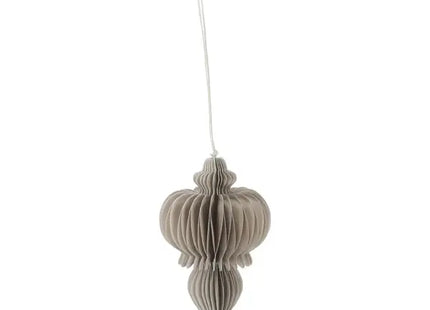 Kleines Graues Honeycomb Hängedekor, Dezentes Ornament, 11cm Höhe TK Gruppe® Grosshandel 